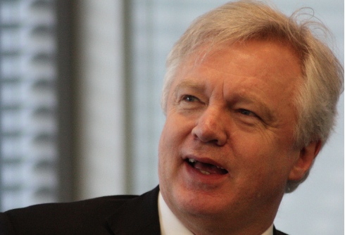David Davis MP – detail from a photo by  English PEN